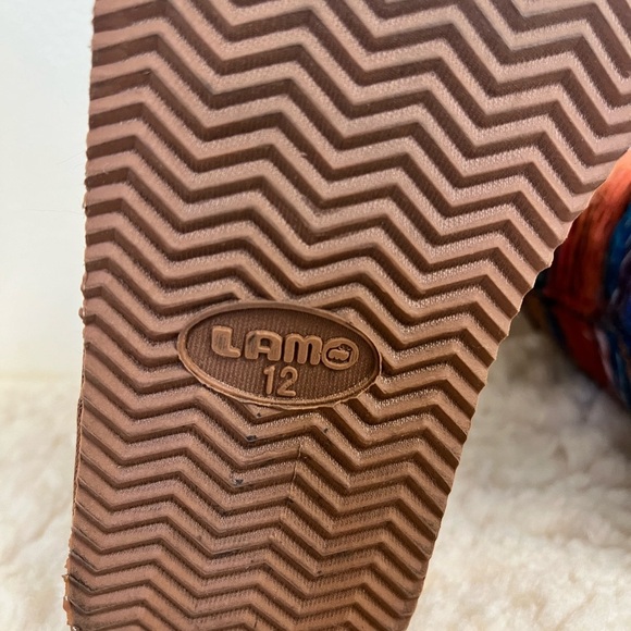 LAMO JUAREZ MULTICOLORED SHORT KIDS BOOTS SIZE 12 PULL ON FAUX FUR *see descrip - Picture 6 of 6